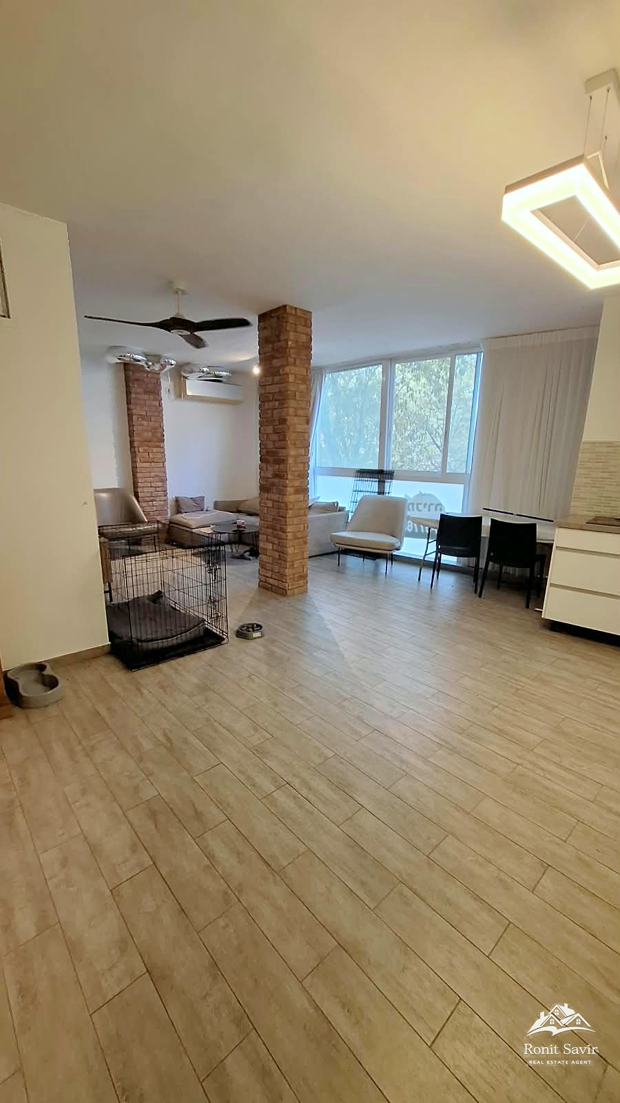 Living space of the apartment at 51 Kaplansky, Givatayim